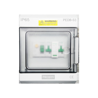 Polycarbonate ABS Solar AC Distribution Box Sistem Listrik Tenaga Surya IP66 230V