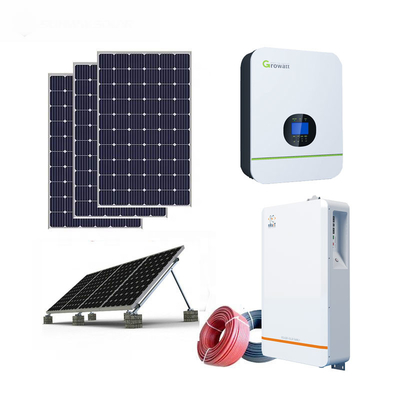 Rumah 5kw Solar Off Grid System 86Kg NRuiT Powerporter