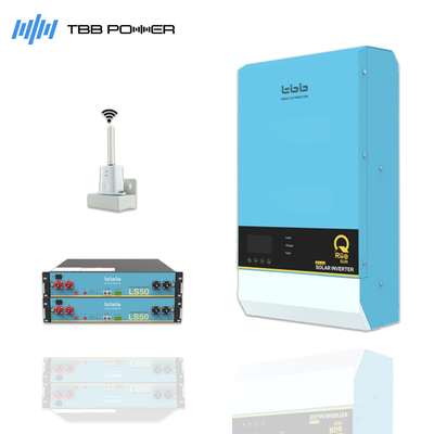 Sistem Cadangan Lengkap 4KW 220VAC Ac To Dc To Ac Inverter Charger Untuk Rumah