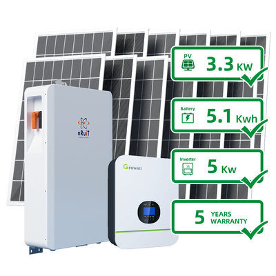 Sistem Solar Off Grid Rumah Tangga 10W 230VAC 60HZ Sel Baterai Lithium Ion