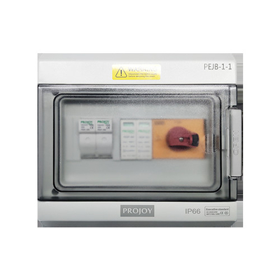 CE DC Solar Combiner Box 1 In 1 Out 219 × 200 × 100mm Sistem Listrik Tenaga Surya