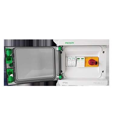 CE DC Solar Combiner Box 1 In 1 Out 219 × 200 × 100mm Sistem Listrik Tenaga Surya