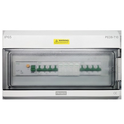 CE CB 400V 40A Solar AC Distribution Box ABS Untuk Pabrik PV