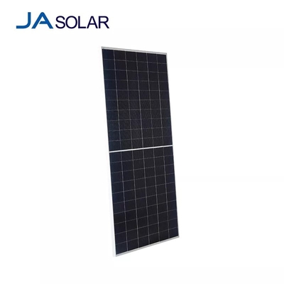 JA Panel Surya 60 Sel MBB Bifacial PERC Setengah Sel Modul Kaca Ganda 480W 500W