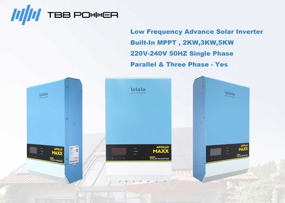 TBB Pure Sine Wave Frekuensi Rendah MPPT Solar Hybrid Inverter 60A 48v 2kw