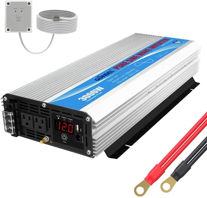 3000W Pure Sine Wave Power Inverter DC12V Ke AC120V Dengan Remote Control