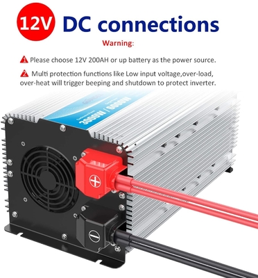 Remote Control 3000 Watt Layar LCD Inverter Gelombang Sinus Murni 12V 24V