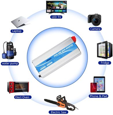 Giandel 4000W 24V Pure Sine Wave Inverter 1.5Amps Dengan Empat Outlet AC